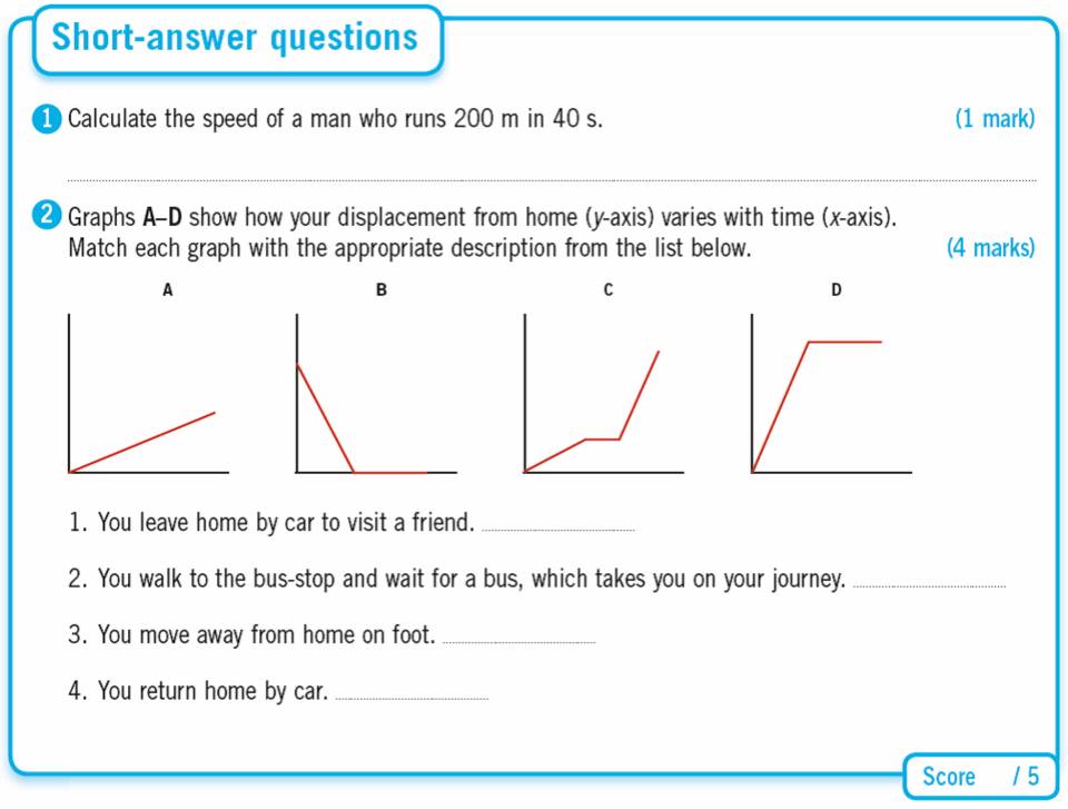 Distance Speed And Velocity Gcse Revision Physics Forces Motion Revision Questions Distance 3957